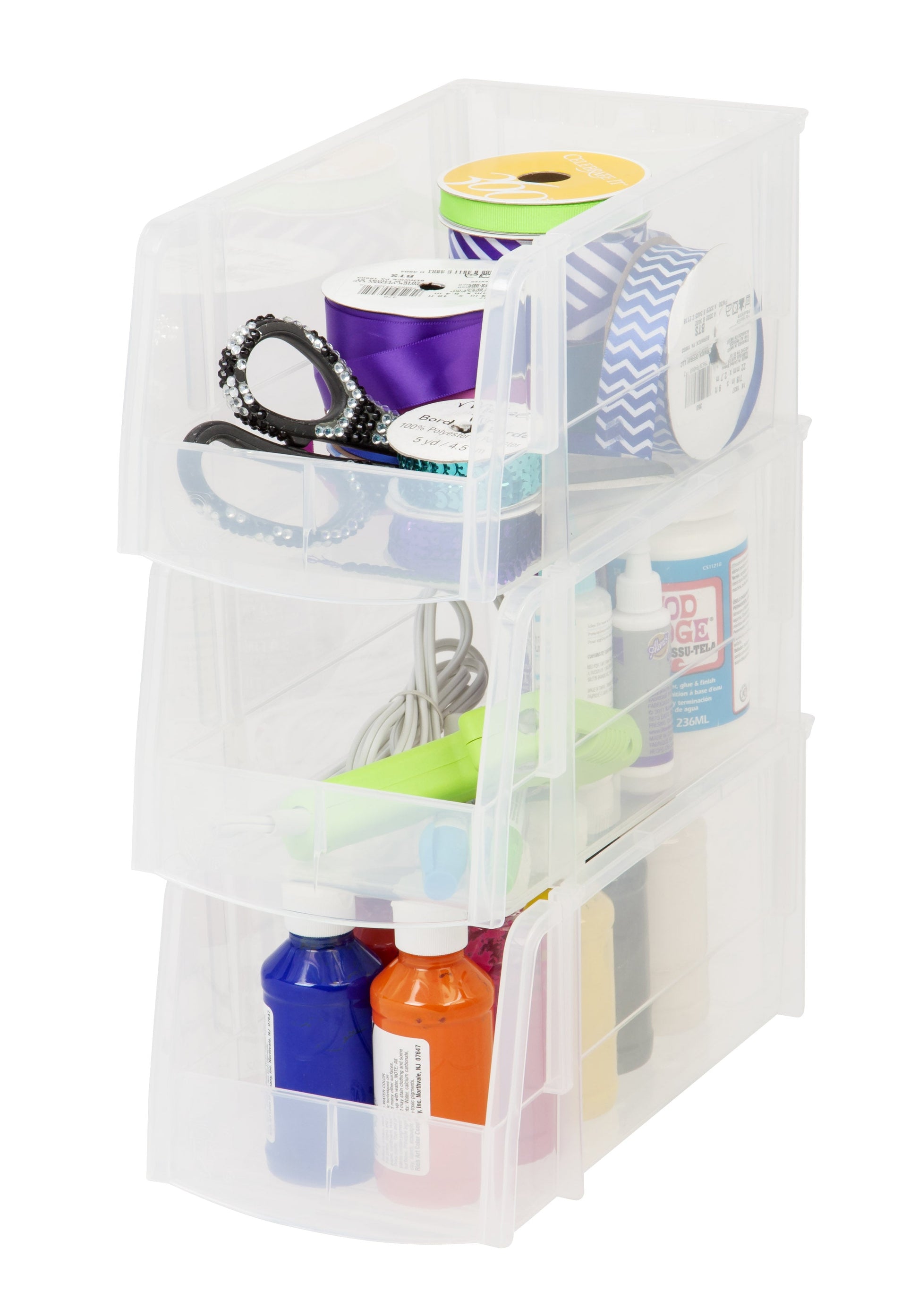Medium Bin, 8 Pack, Clear - IRIS USA, Inc.