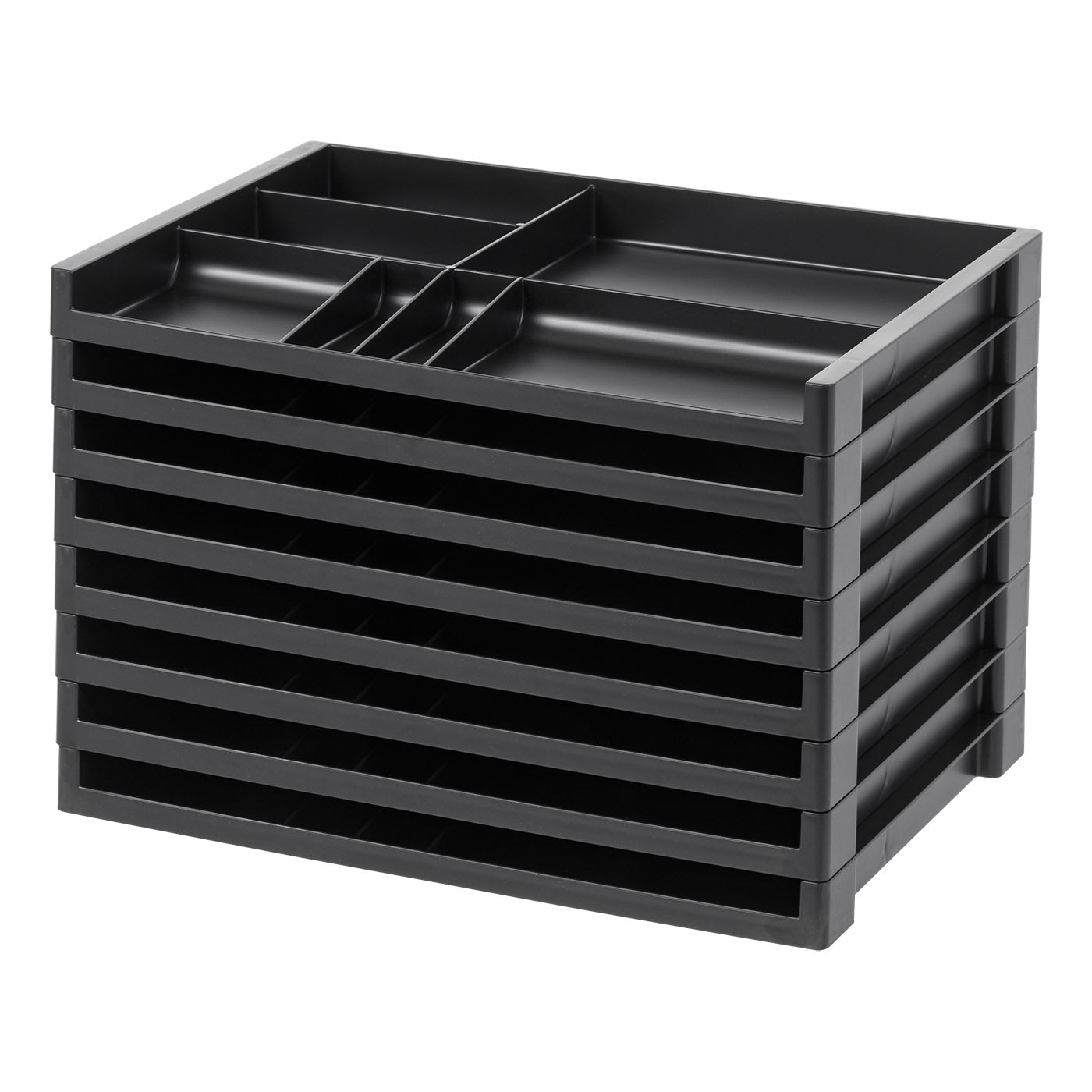 Organizer Tray, 8 Pack, Black - IRIS USA, Inc.