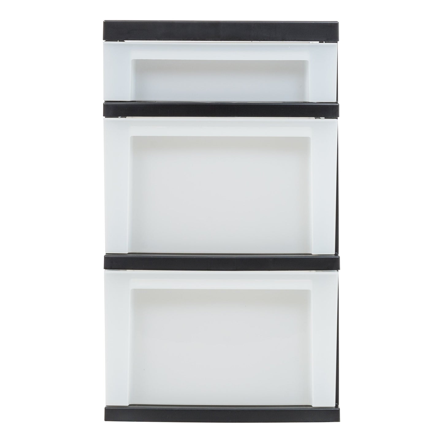 IRIS USA Plastic Storage, Organizer Drawer Cart, 3, Black/Pearl - IRIS USA, Inc.