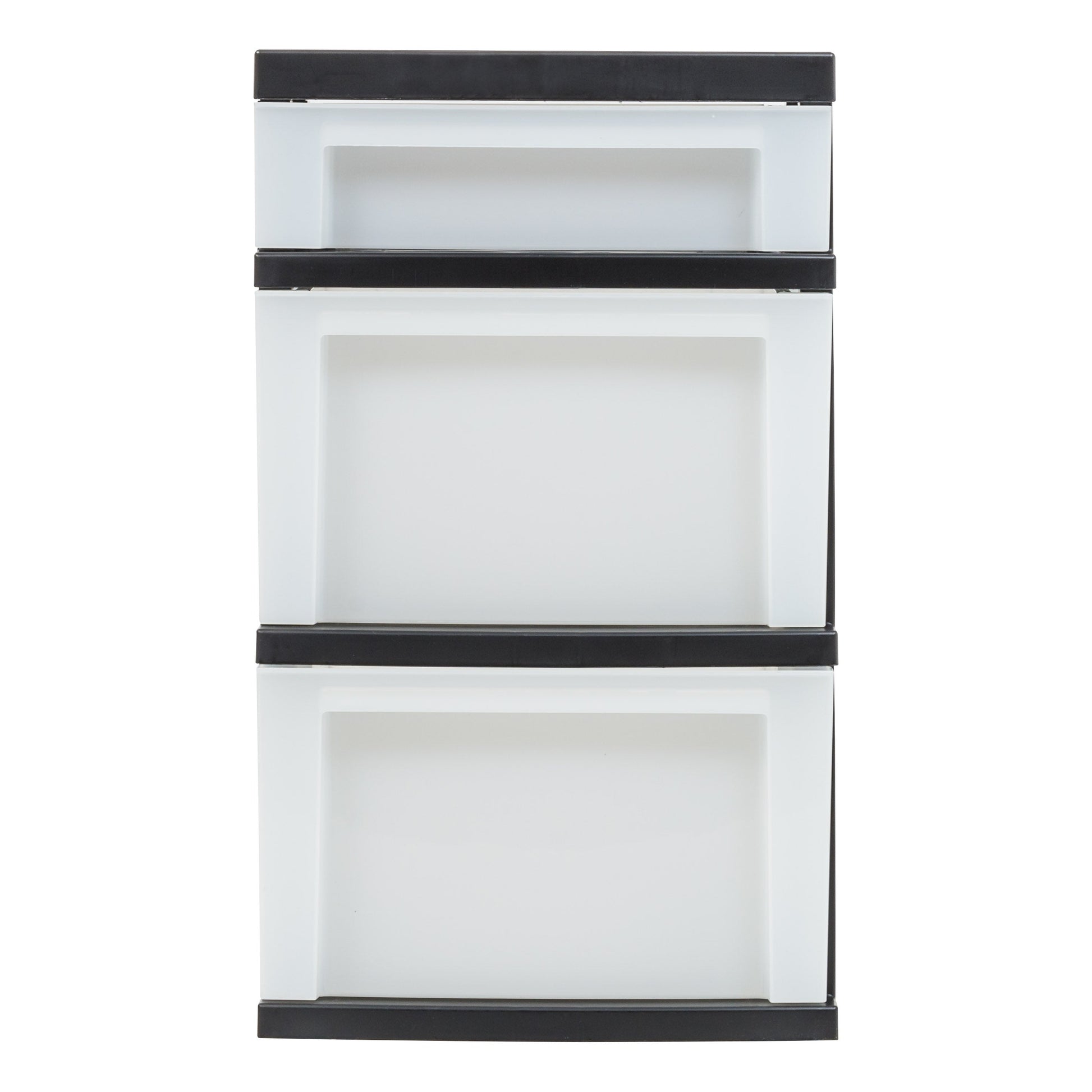 IRIS USA  Plastic Storage, Organizer Drawer Cart, 3, Black/Pearl - IRIS USA, Inc.