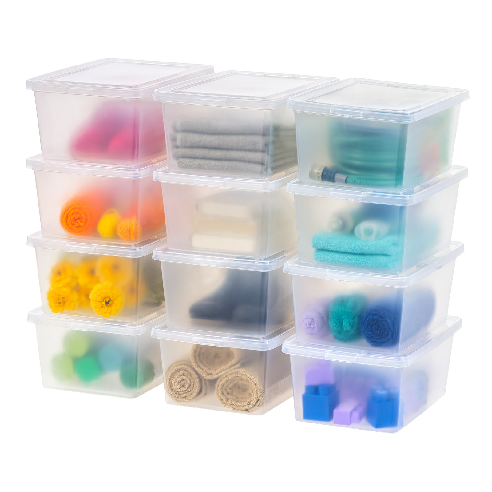 Clear Storage Box - 17 QT 12 Pack - IRIS USA, Inc.