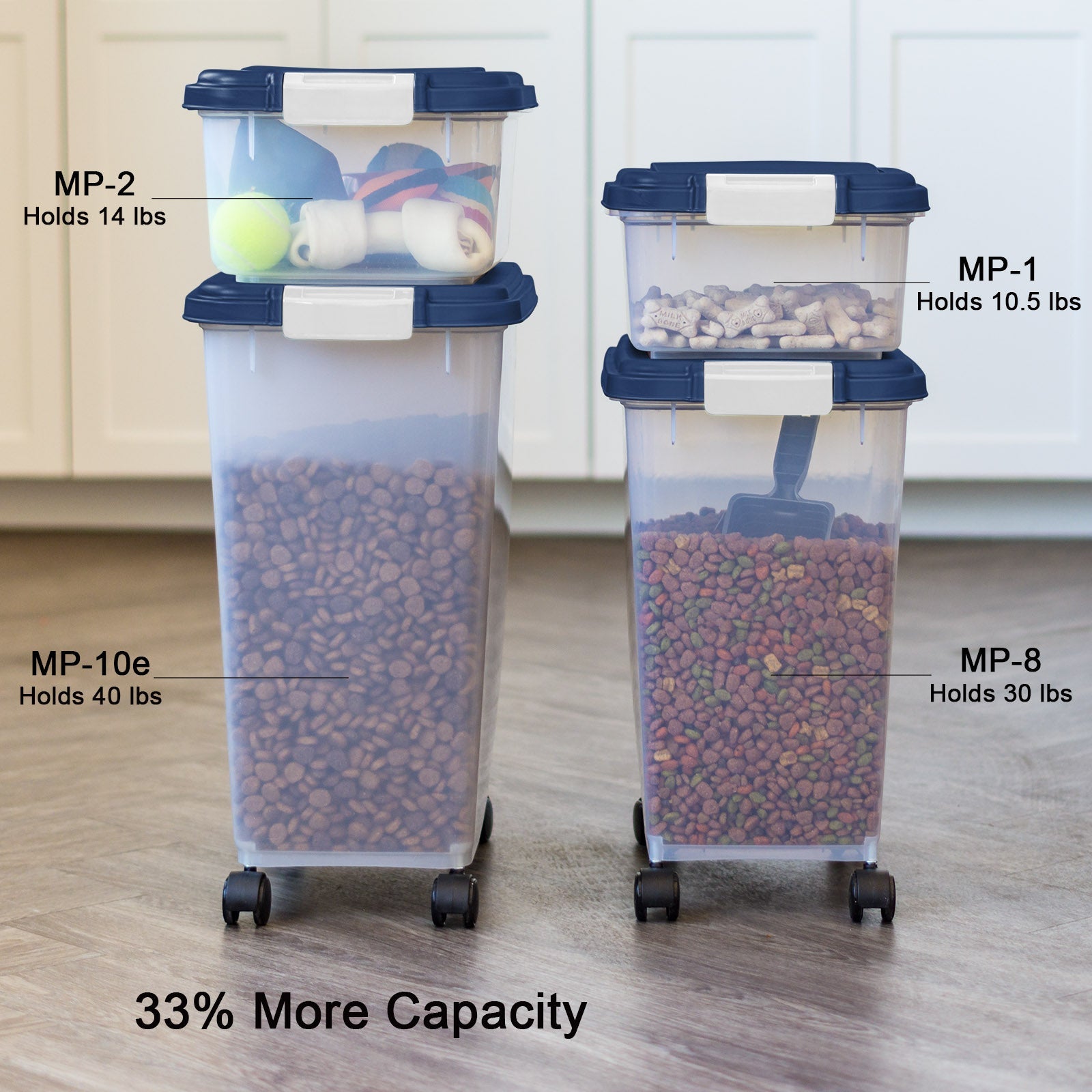 Airtight Pet Food Container, 60Qt Black Lid - IRIS USA, Inc.