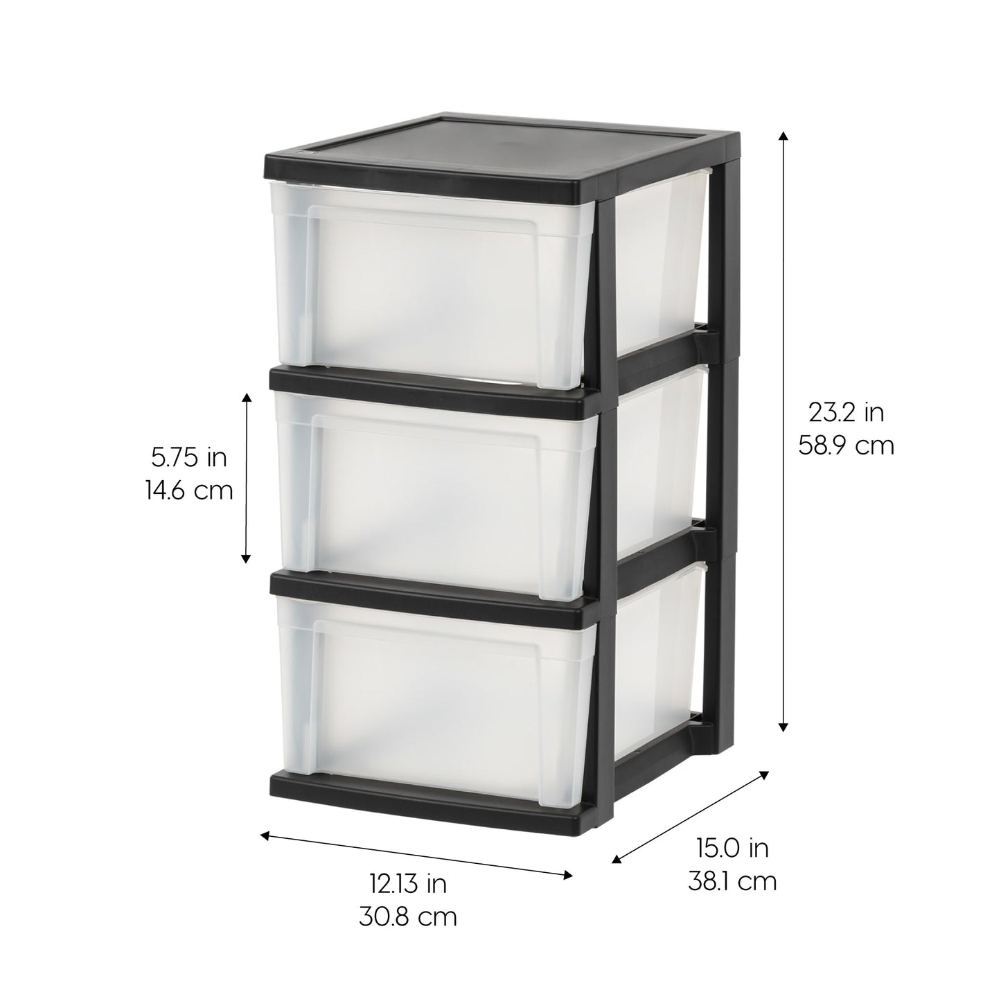 3 Drawer Plastic Organizers and Storage 2 Pack - IRIS USA, Inc.