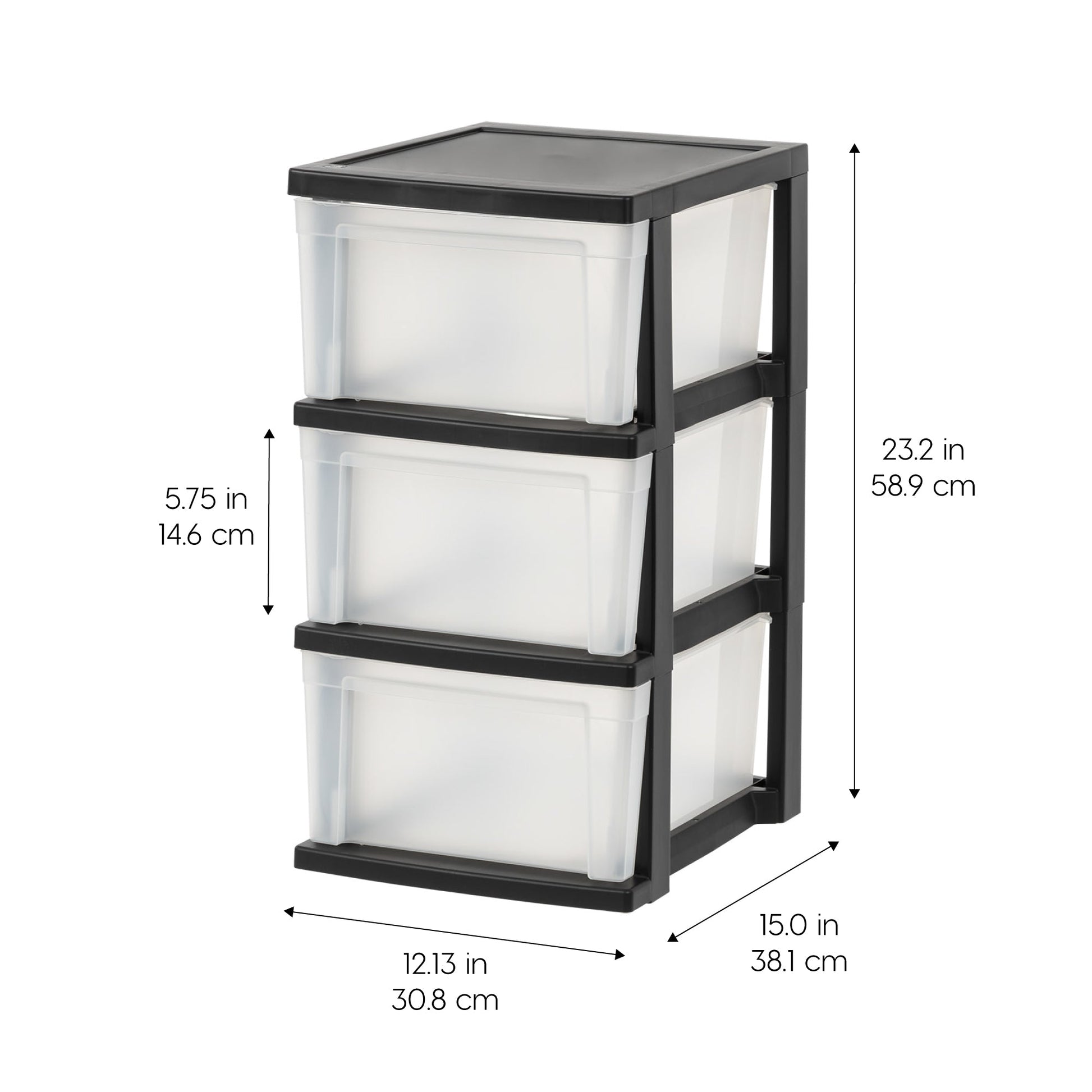 3 Drawer Plastic Organizers and Storage 2 Pack - IRIS USA, Inc.