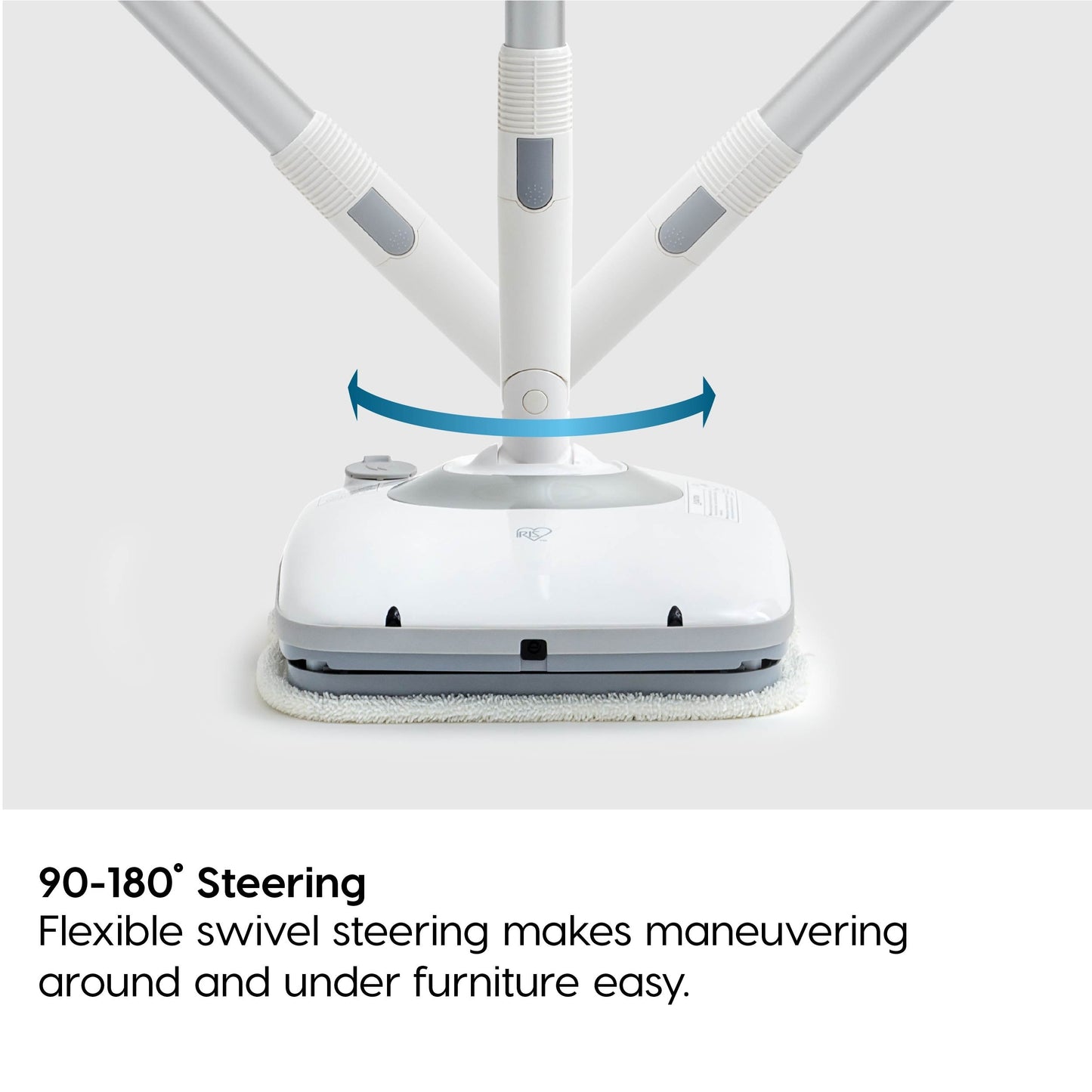 Electric Mop Cordless Vibrating with Water Spray with 8 Cleaning Pads - IRIS USA, Inc.