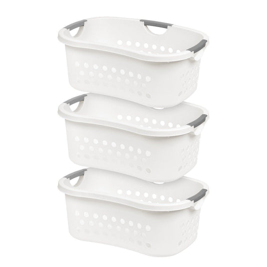 Comfort Carry Laundry Basket - 3 Pack - image 1#color_white