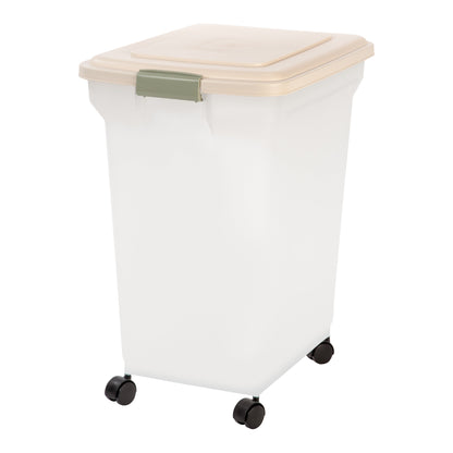 67 Quart Airtight Pet Food Container, Almond/Pearl - IRIS USA, Inc.