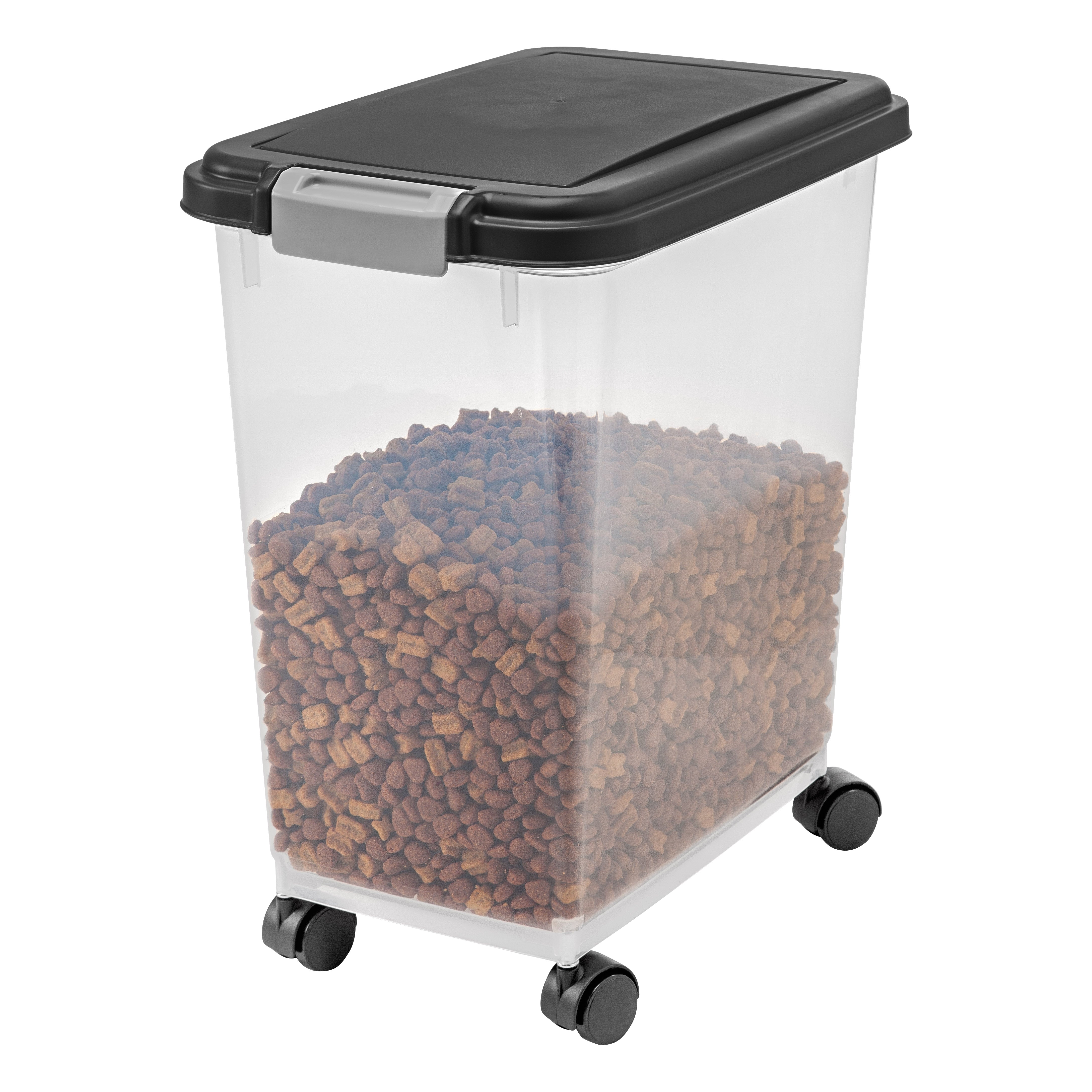 33 Quart WeatherPro Airtight Pet Food Container Black Lid