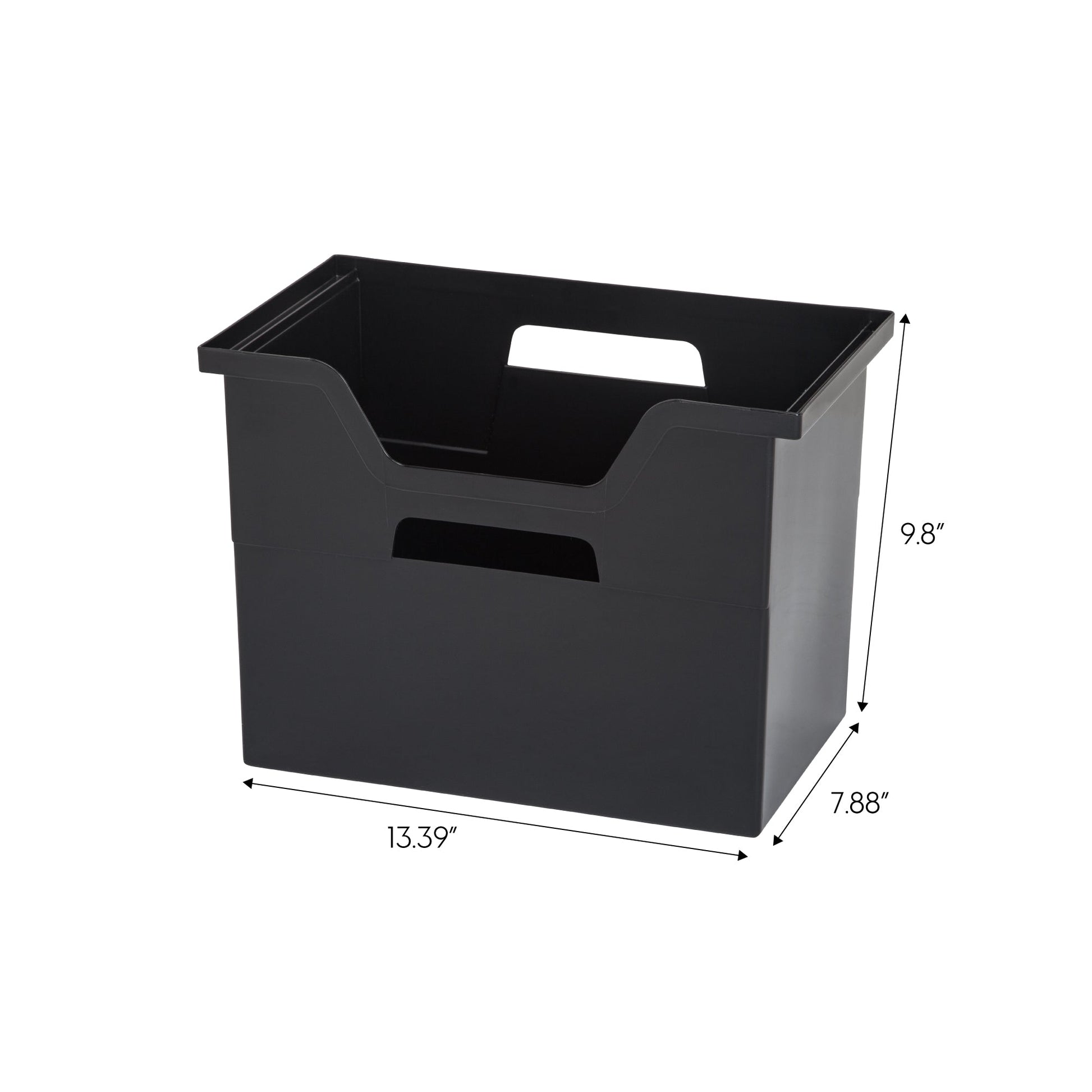 2021 edition IRIS USA, OTFB-L Open Storage Basket, File Organizer, Large, Matte Black, 4 Pack - IRIS USA, Inc.