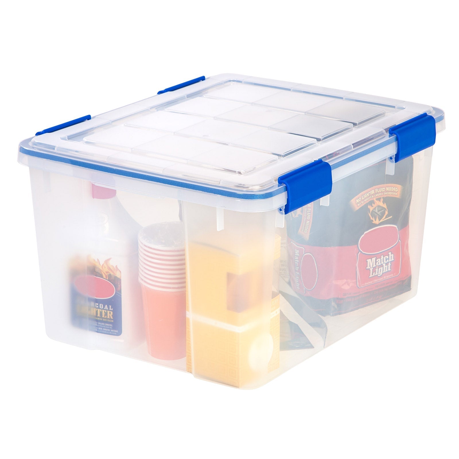 WEATHERTIGHT Multi-Purpose Storage Box, 44 Quart, Clear, 2 Pack - IRIS USA, Inc.