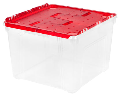 Holiday Ornament Wing-Lid Storage Box - 2 Pack - IRIS USA, Inc.