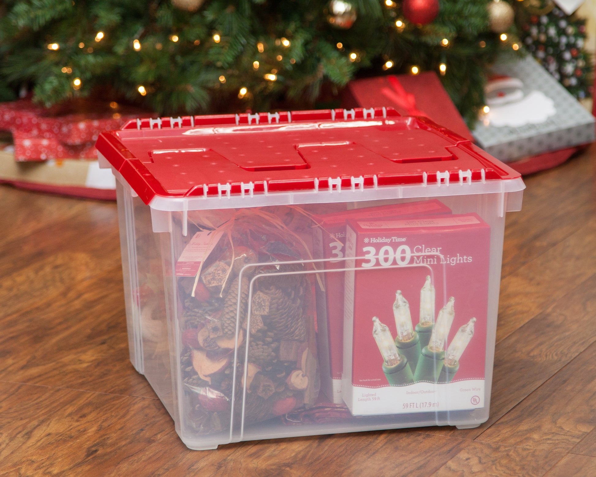 Holiday Ornament Wing-Lid Storage Box - 2 Pack - IRIS USA, Inc.