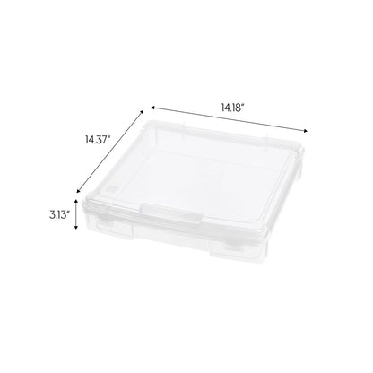 Portable Scrapbook Case for 12" x 12" Paper, 6 Pack, Clear - IRIS USA, Inc.