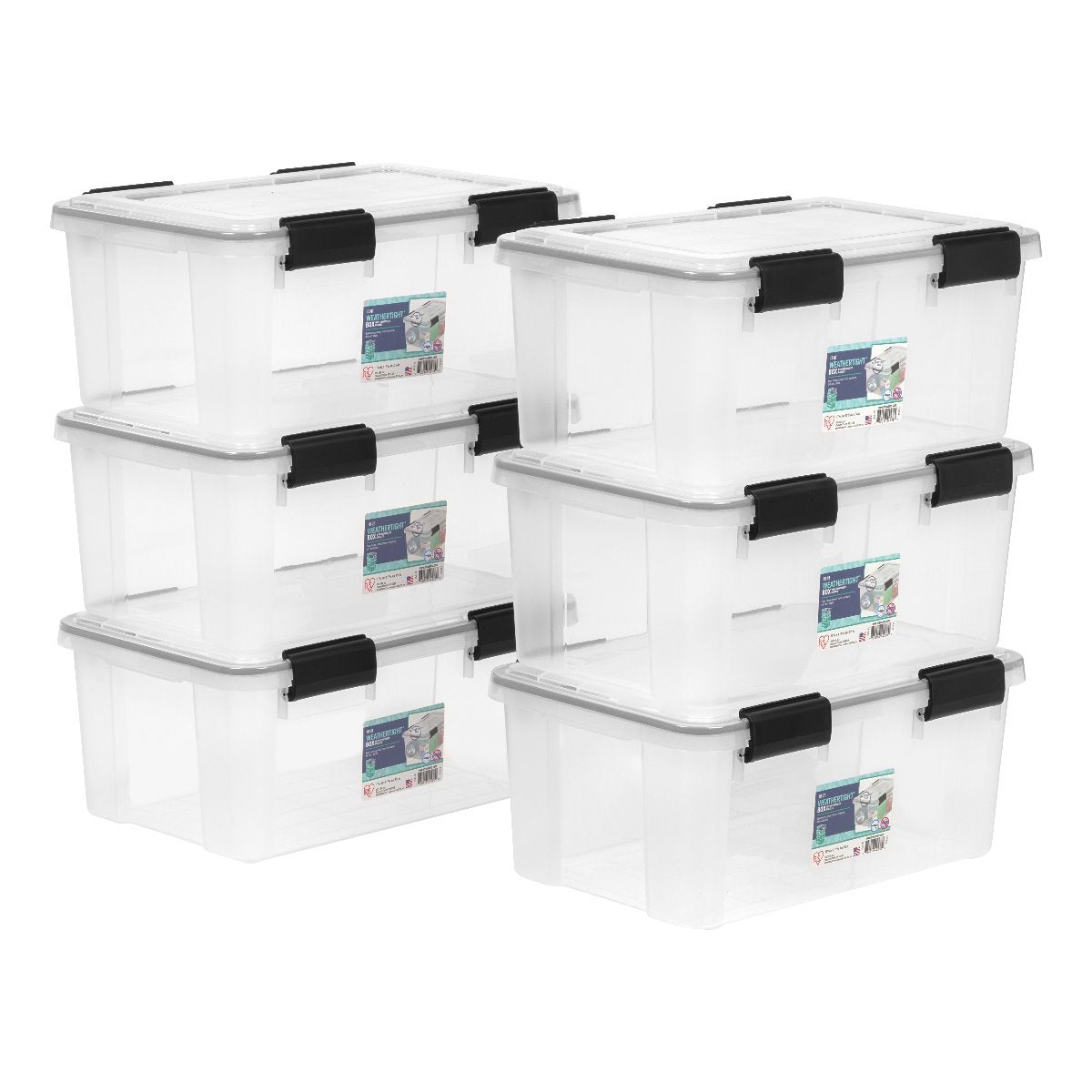 WEATHERTIGHT® Storage Box - 19 Quart - image 2#color_clear-swatch