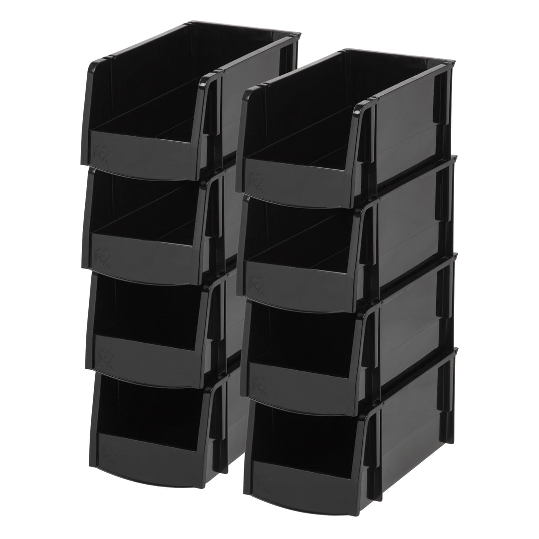 Medium Bin, 8 Pack, Black - IRIS USA, Inc.