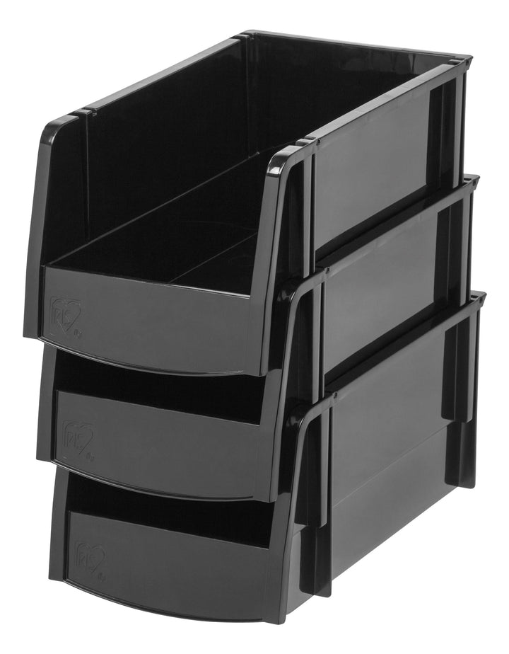 Medium Bin, 8 Pack, Black - IRIS USA, Inc.