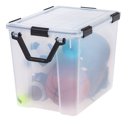 103 Quart WEATHERTIGHT® Storage Box, 2 Pack, Clear - IRIS USA, Inc.