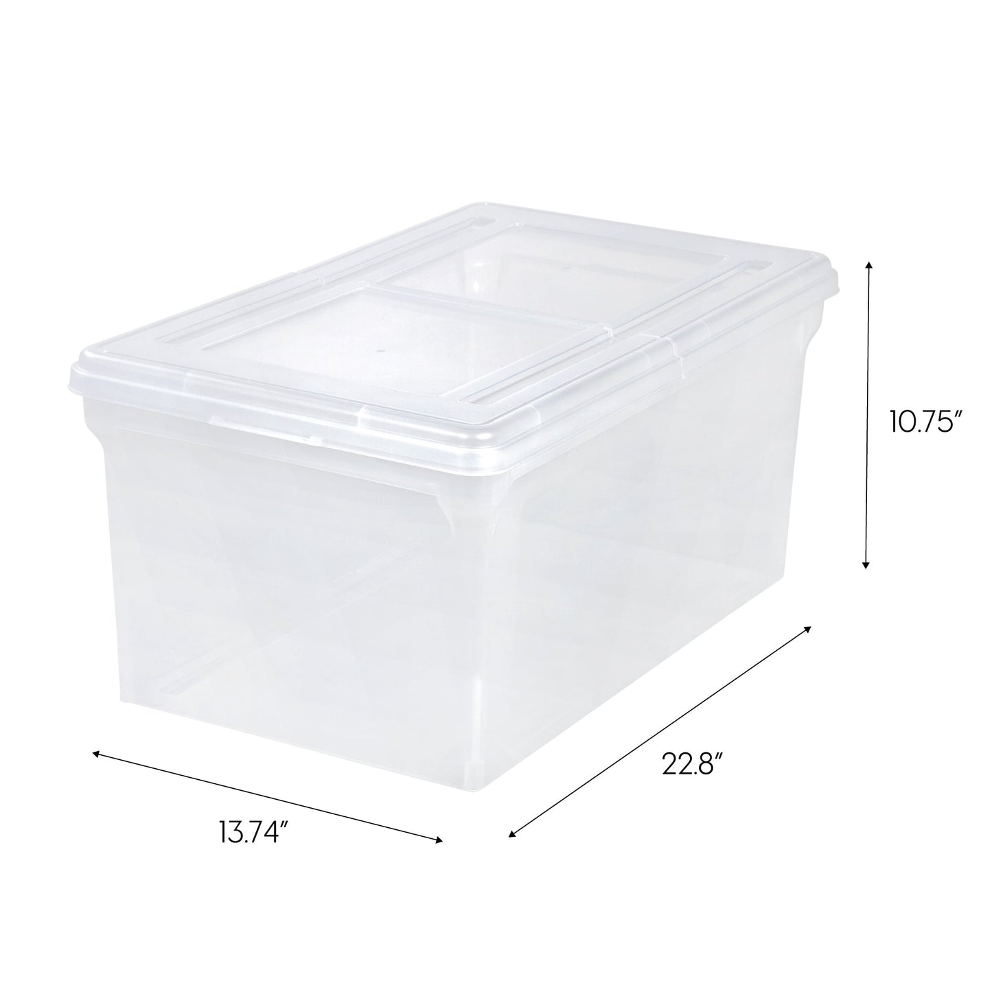 Split-Lid Letter Size File Box - 5 Pack - IRIS USA, Inc.