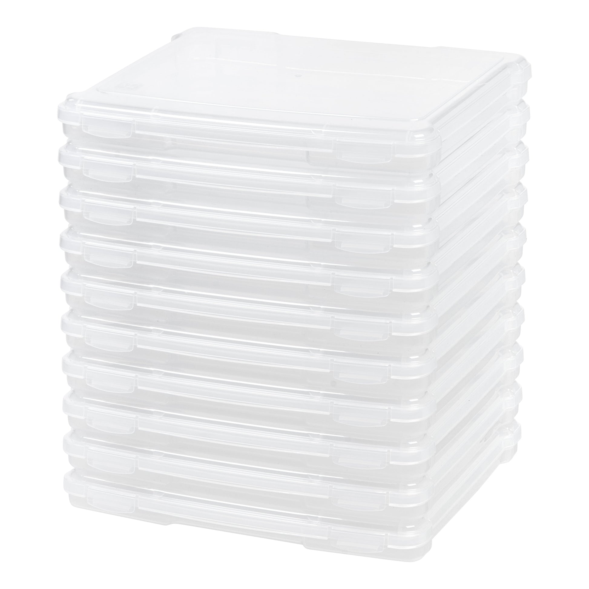 Slim Portable Project Case, 10 Pack, Clear - IRIS USA, Inc.