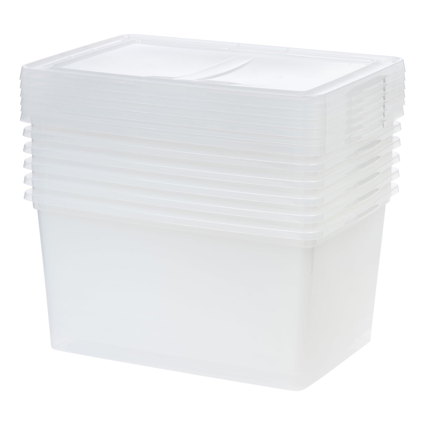 58 Quart Clear Storage Box, 6 Pack - IRIS USA, Inc.