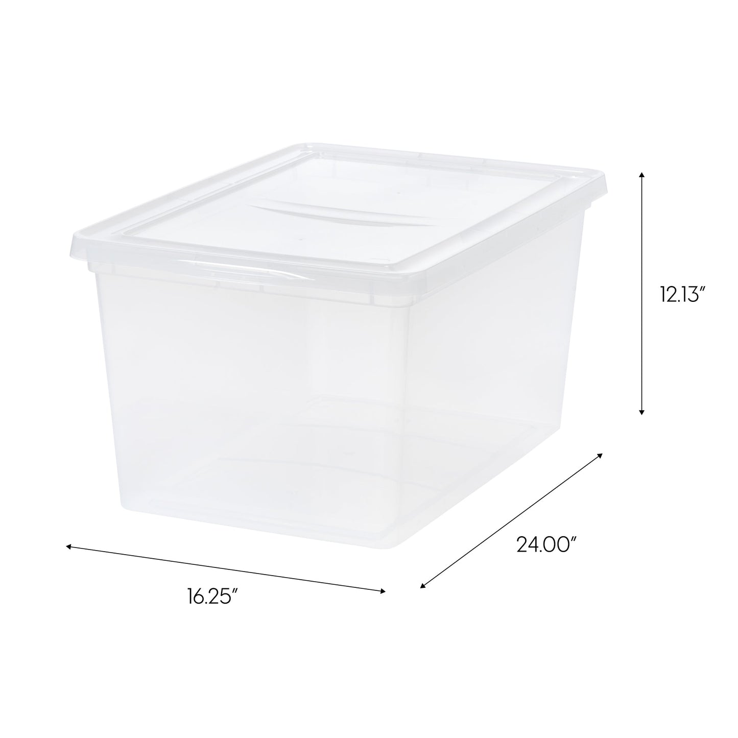 58 Quart Clear Storage Box, 6 Pack - IRIS USA, Inc.