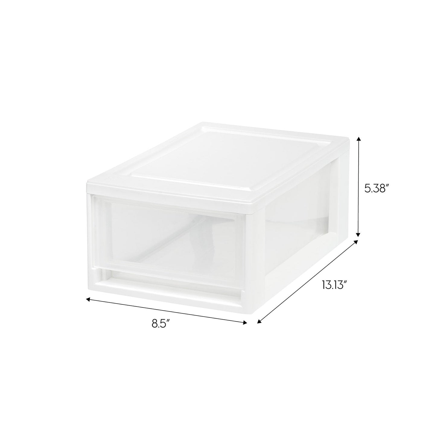 Small Stacking Drawer, 8 Pack, White - IRIS USA, Inc.