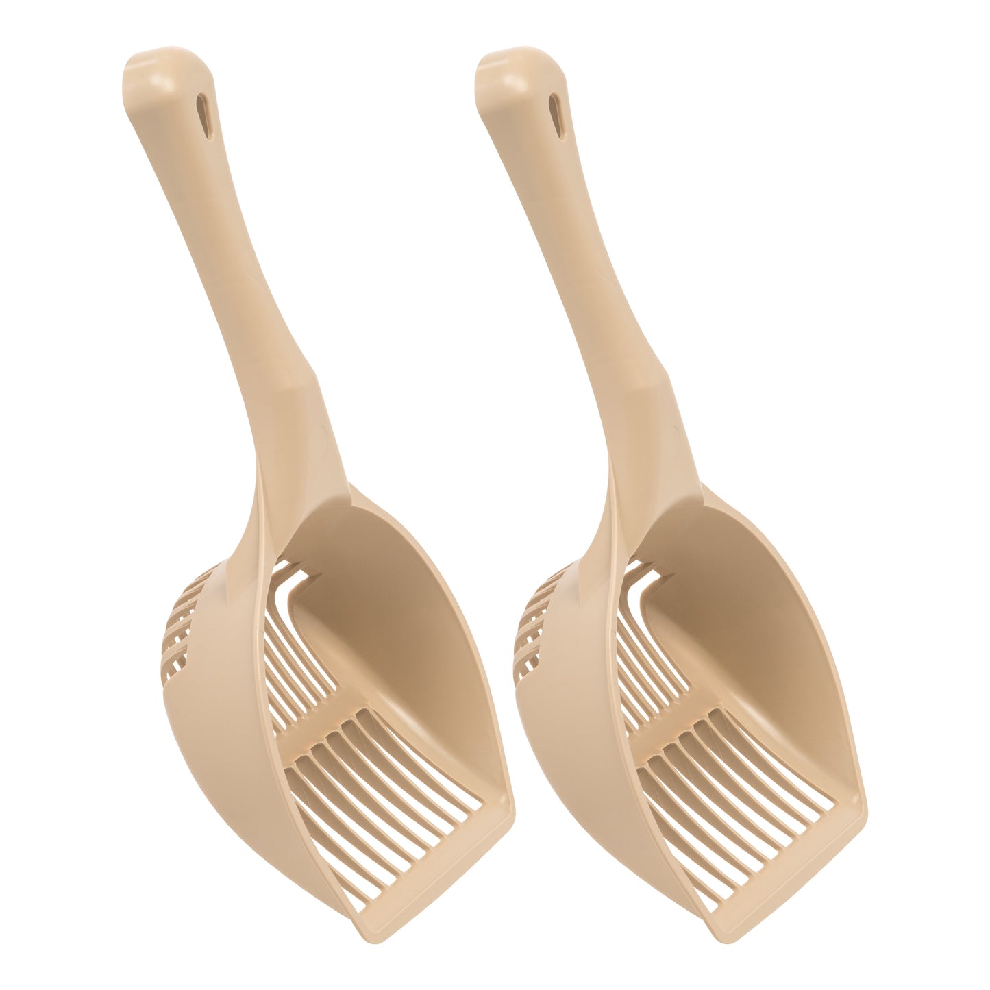 Jumbo Cat Litter Scoop, 2 Pack, Almond - IRIS USA, Inc.