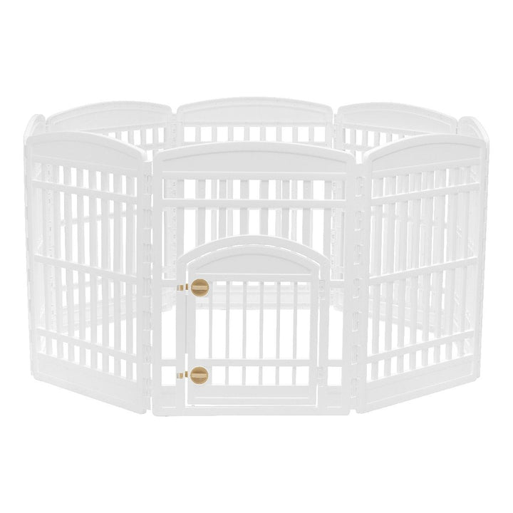 34-inch Pet Plastic Playpen - image 2#color_white