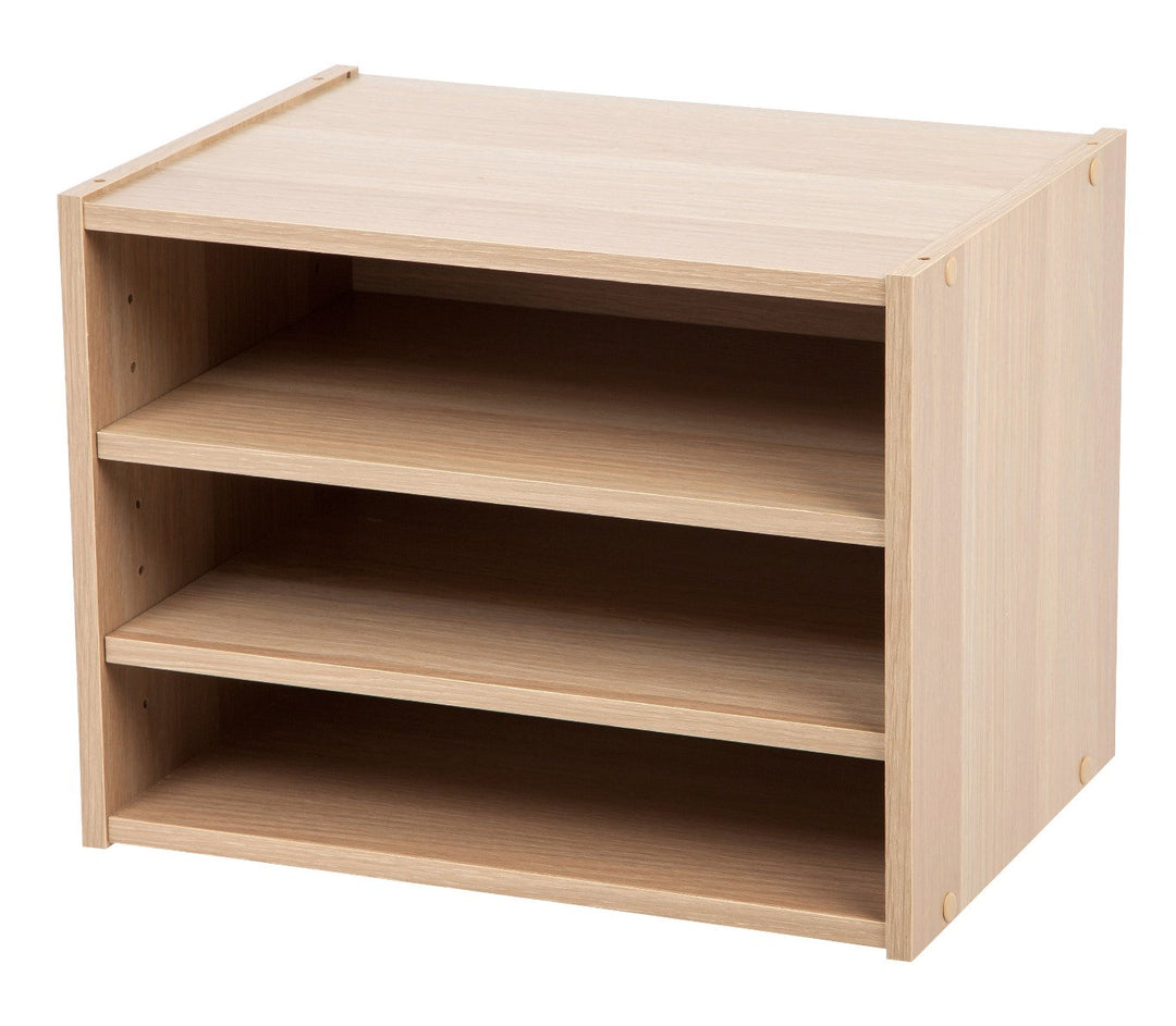 Modular Wood Stacking Box with Shelves - IRIS USA, Inc.