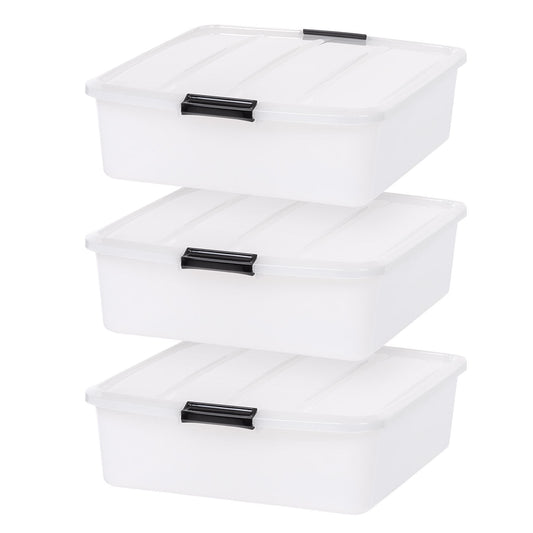 Under Bed Storage Bin 33Qt 3-Pack - IRIS USA, Inc.