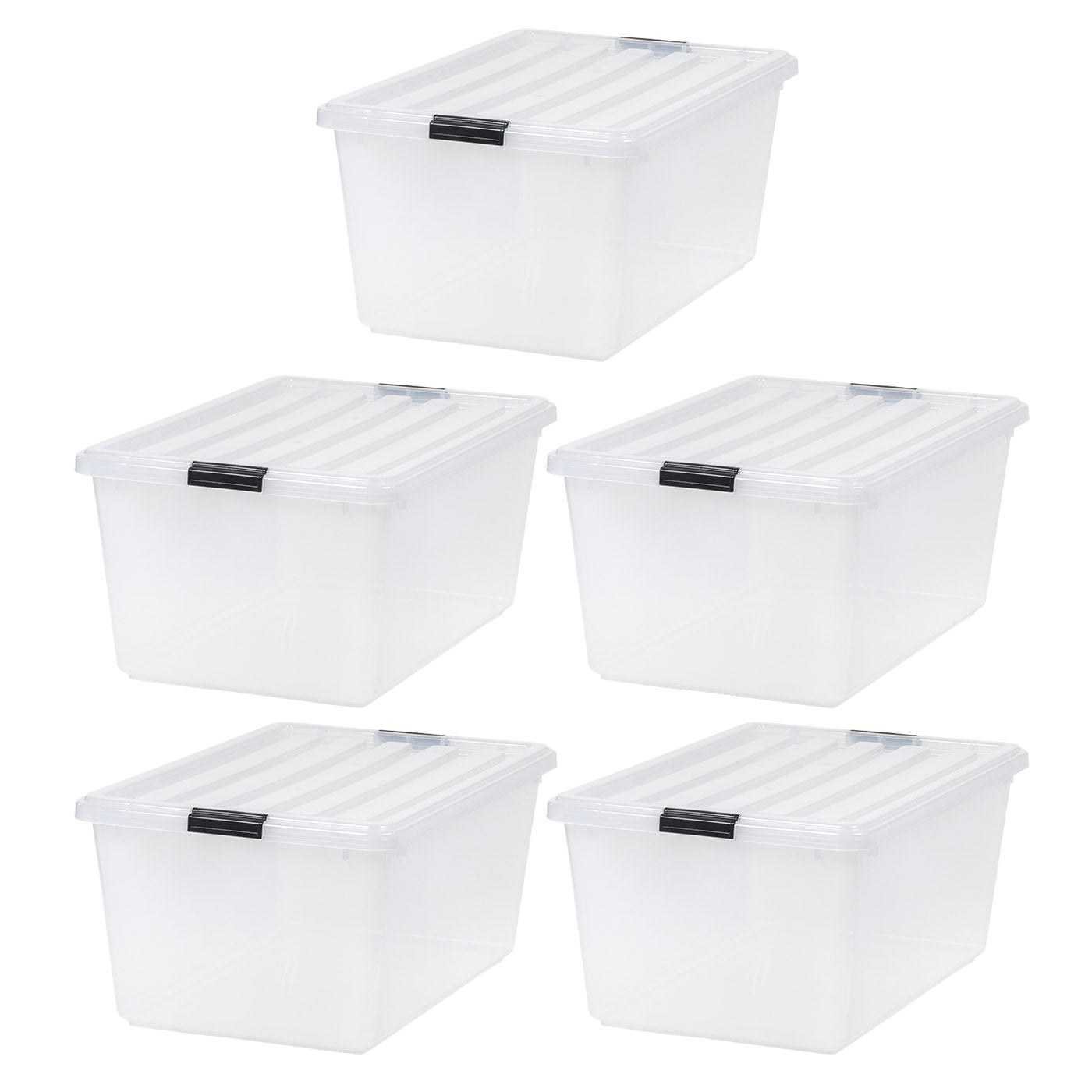 Buckle Down Storage Box - 68 QT 5 Pack - IRIS USA, Inc.