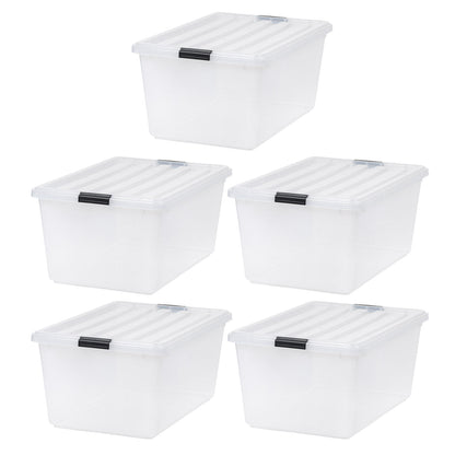 Buckle Down Storage Box - 68 QT 5 Pack - IRIS USA, Inc.