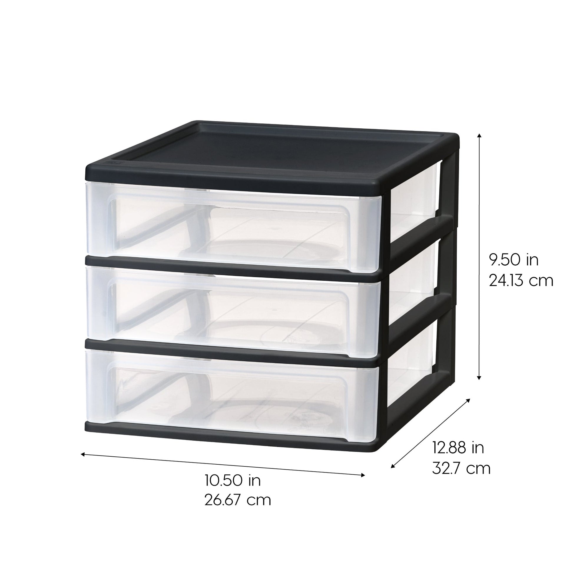 3-Drawer Desktop-Organizer Plastic-Drawer 2 Pack - IRIS USA, Inc.