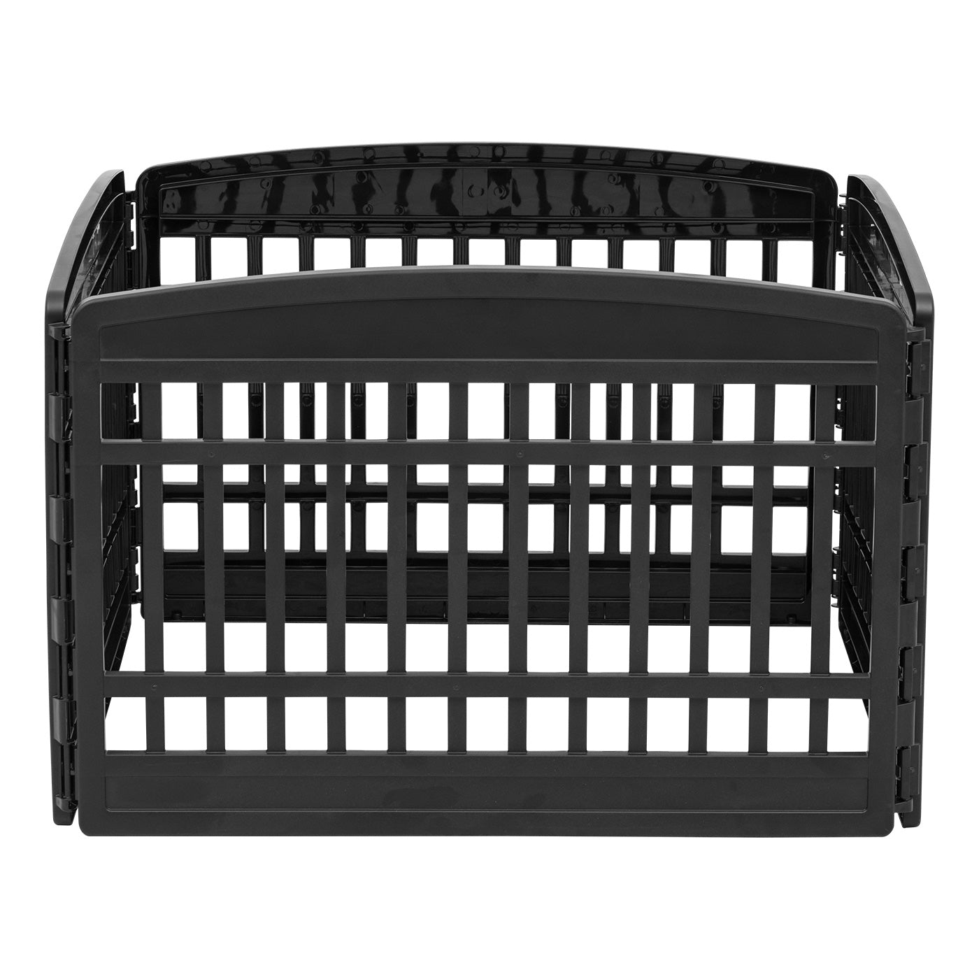 24" Exercise 4-Panel Pet Dog Playpen without door, Black - IRIS USA, Inc.