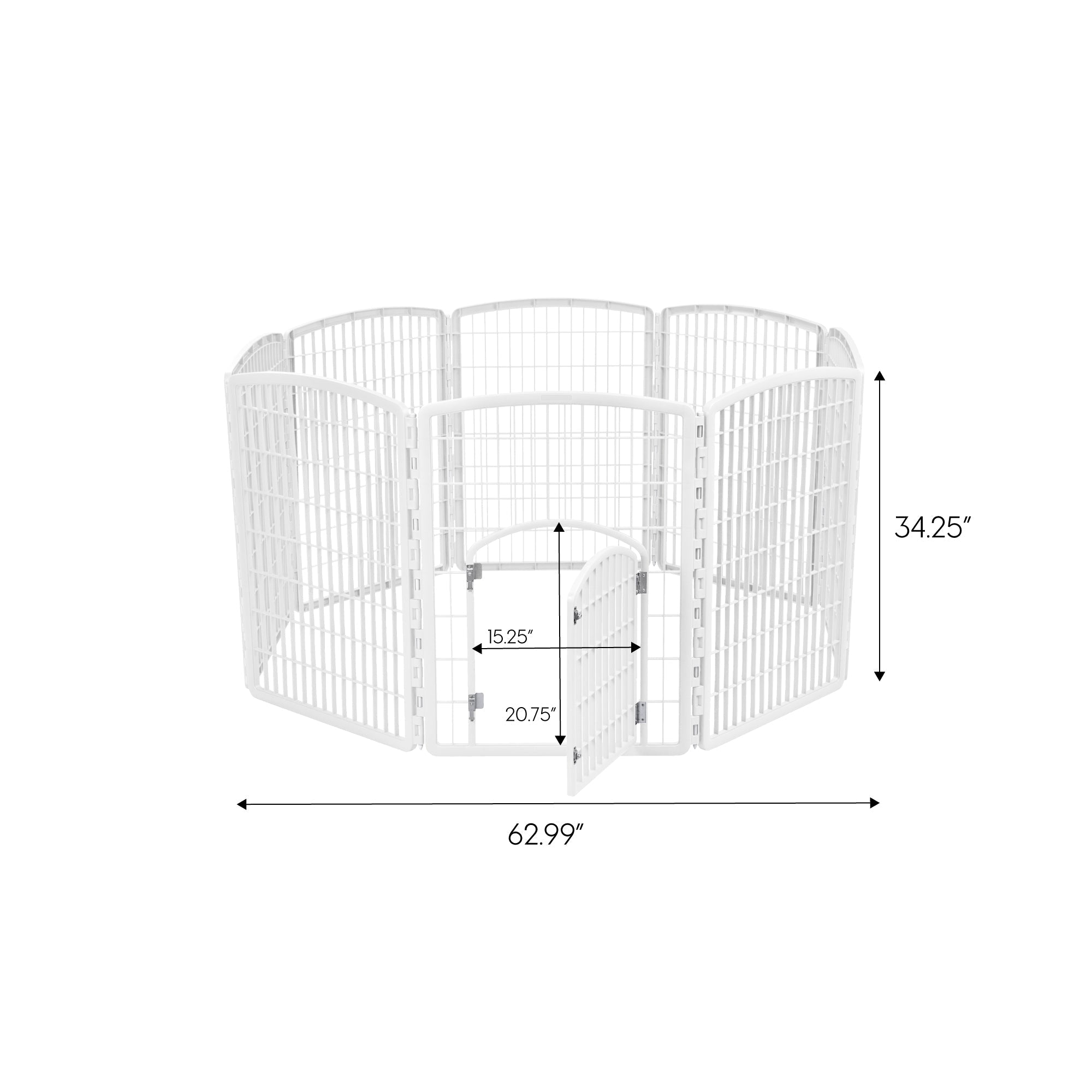 34 Exercise 8 Panel Pet Playpen with Door