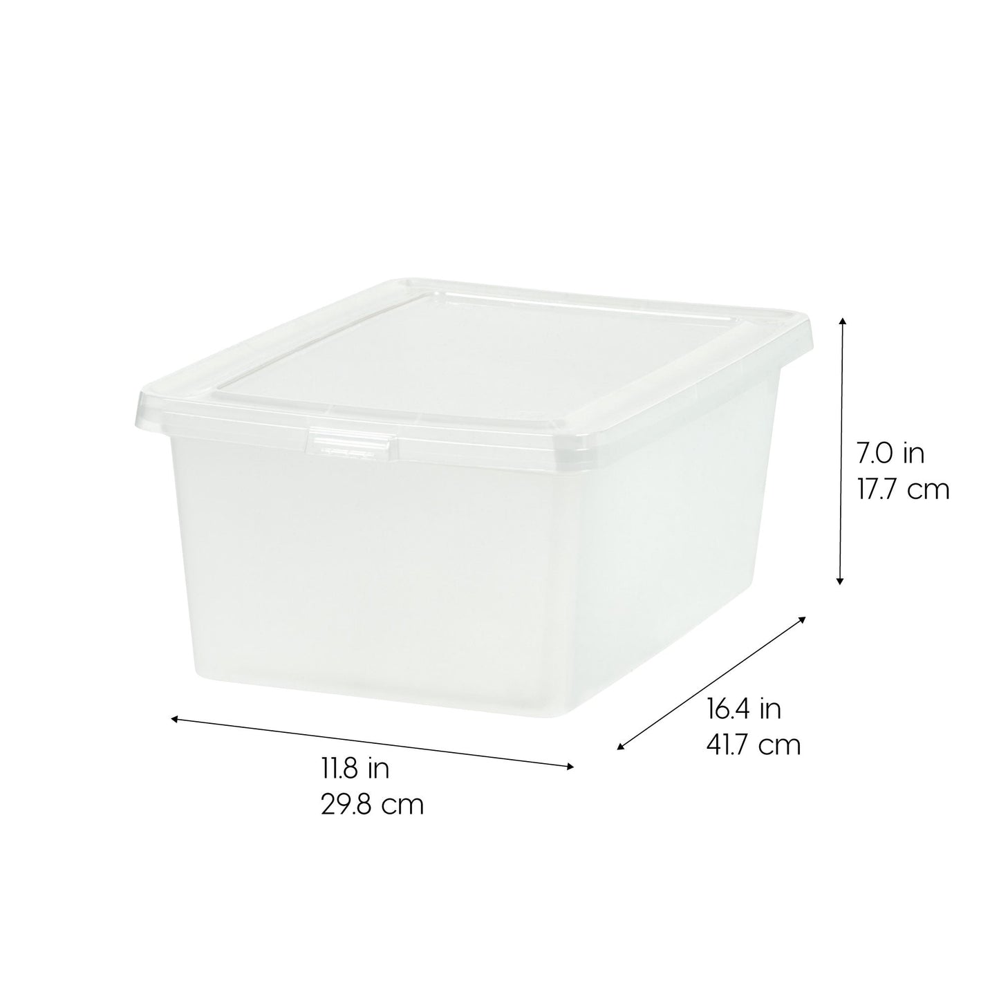 Clear Storage Box - 17 QT 12 Pack - IRIS USA, Inc.