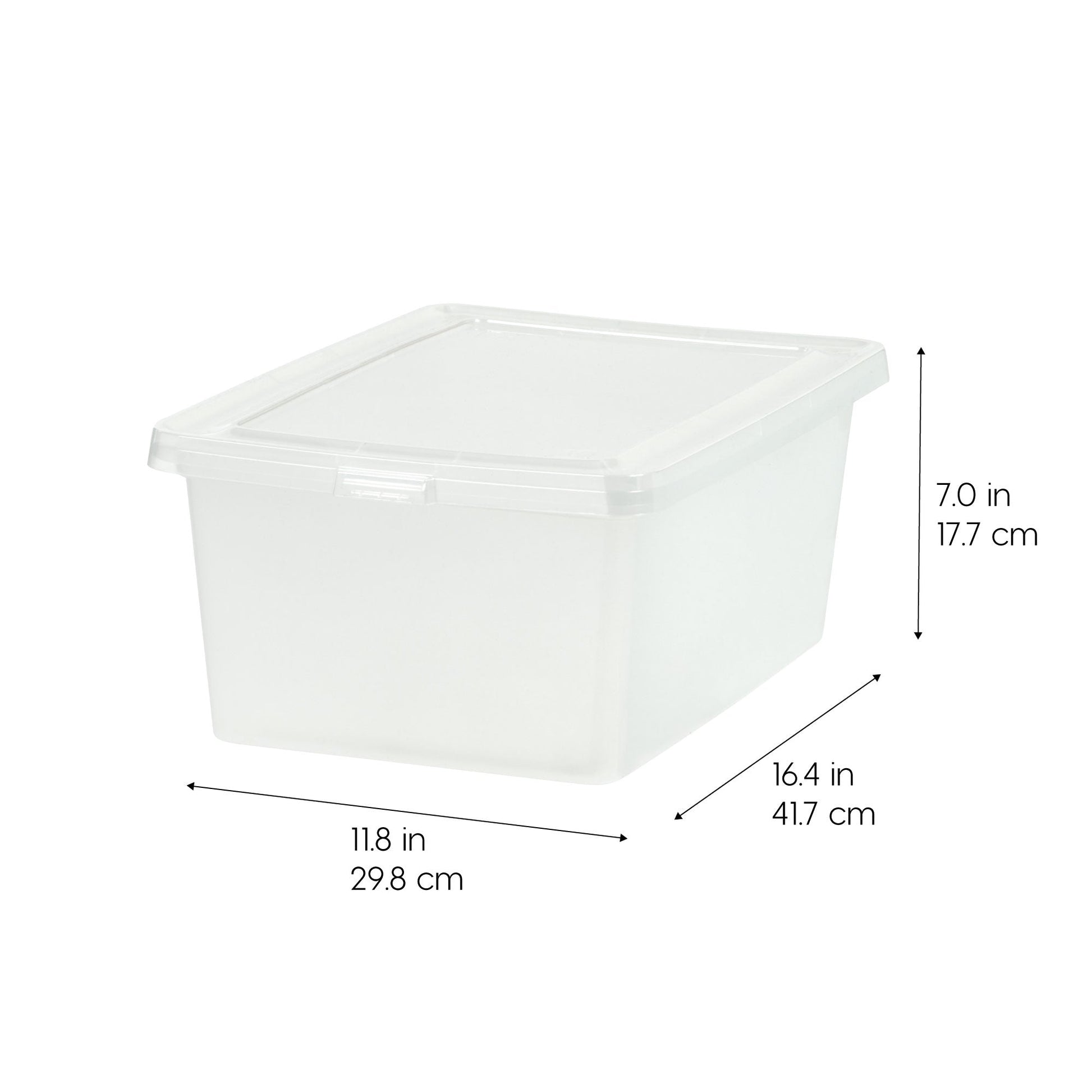 Clear Storage Box - 17 QT 12 Pack - IRIS USA, Inc.