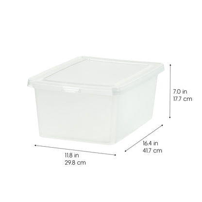 Clear Storage Box - 17 QT 12 Pack - IRIS USA, Inc.