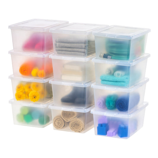 Clear Storage Box - 17 QT 12 Pack - IRIS USA, Inc.