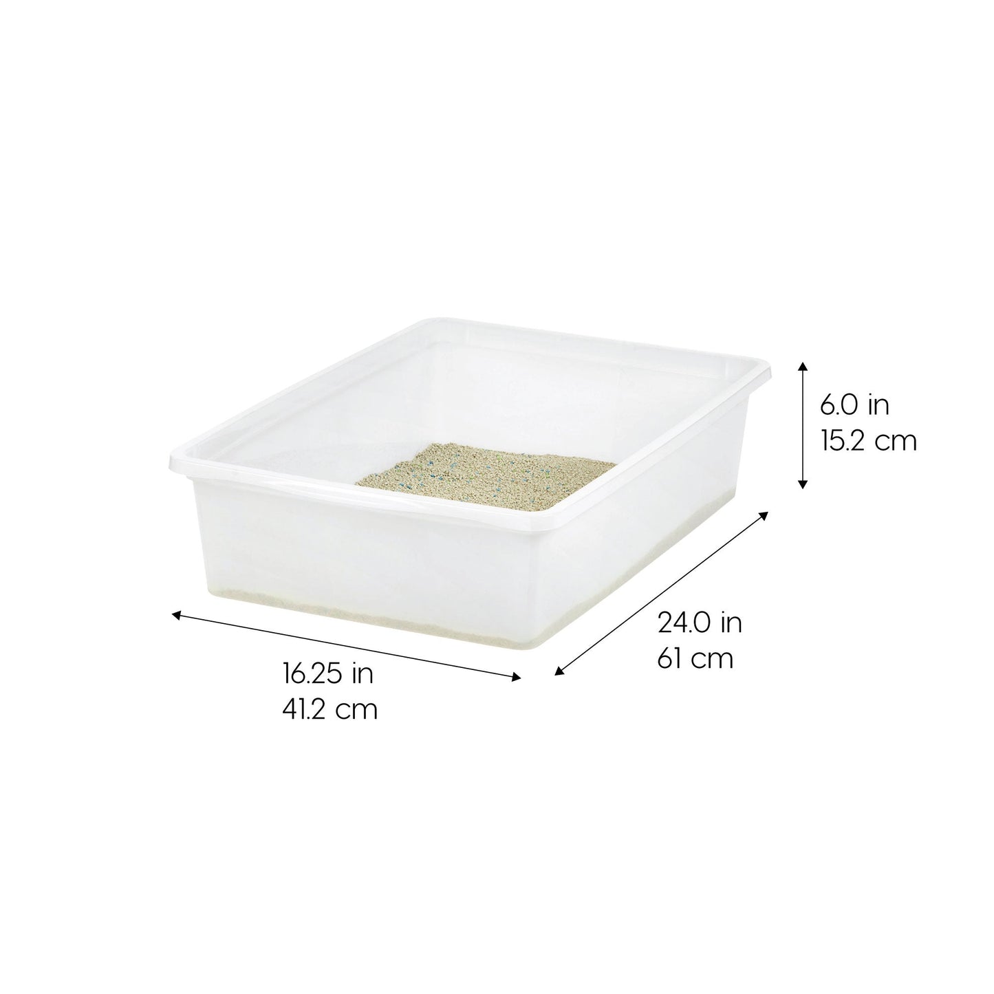 Large Open Top Cat Litter Tray - IRIS USA, Inc.