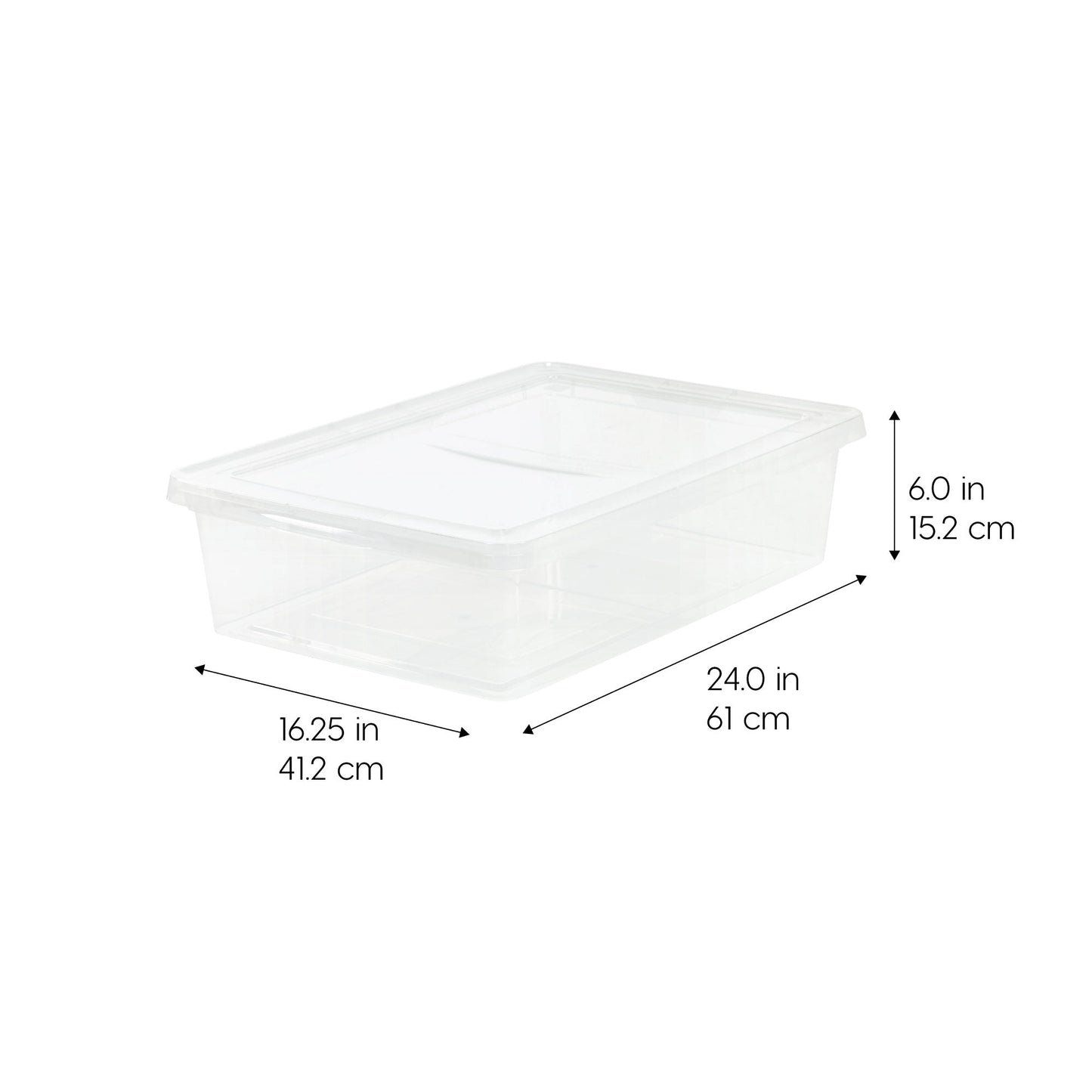 Clear Storage Box - 28 QT, 10 Pack - IRIS USA, Inc.