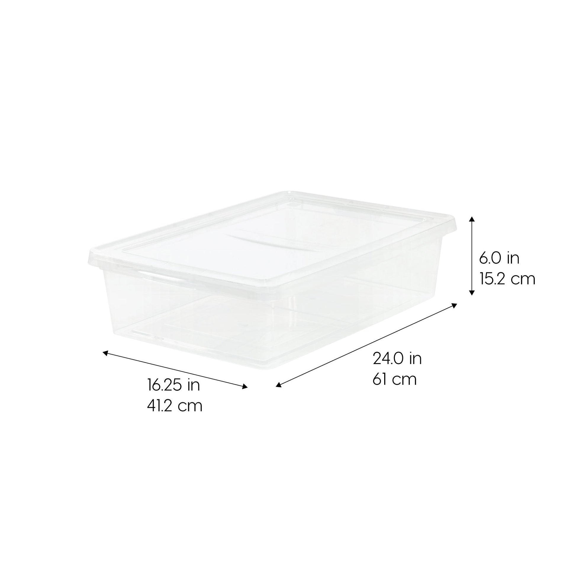 Clear Storage Box - 28 QT, 10 Pack - IRIS USA, Inc.