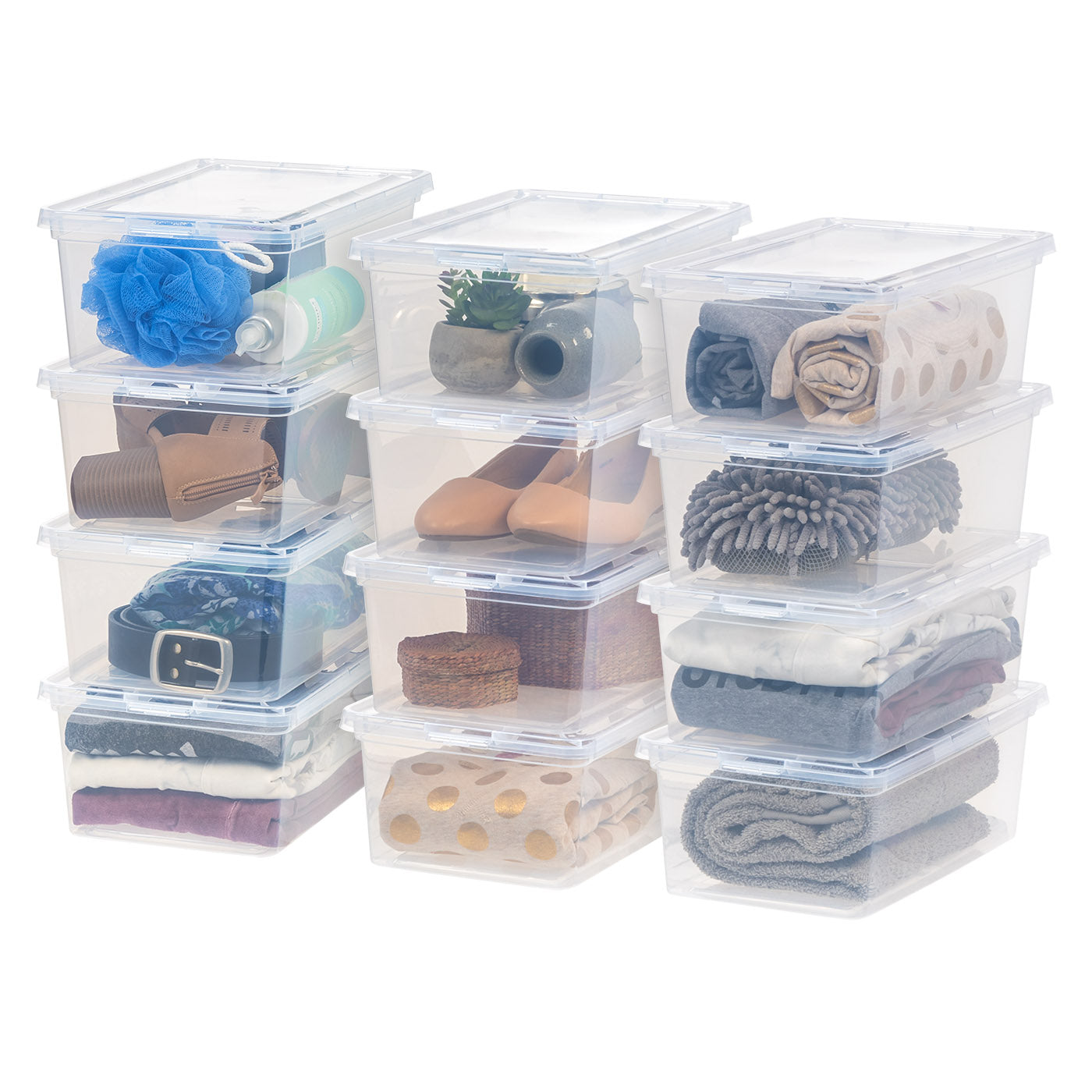 Clear Storage Box - 6.7 QT 12PC - IRIS USA, Inc.