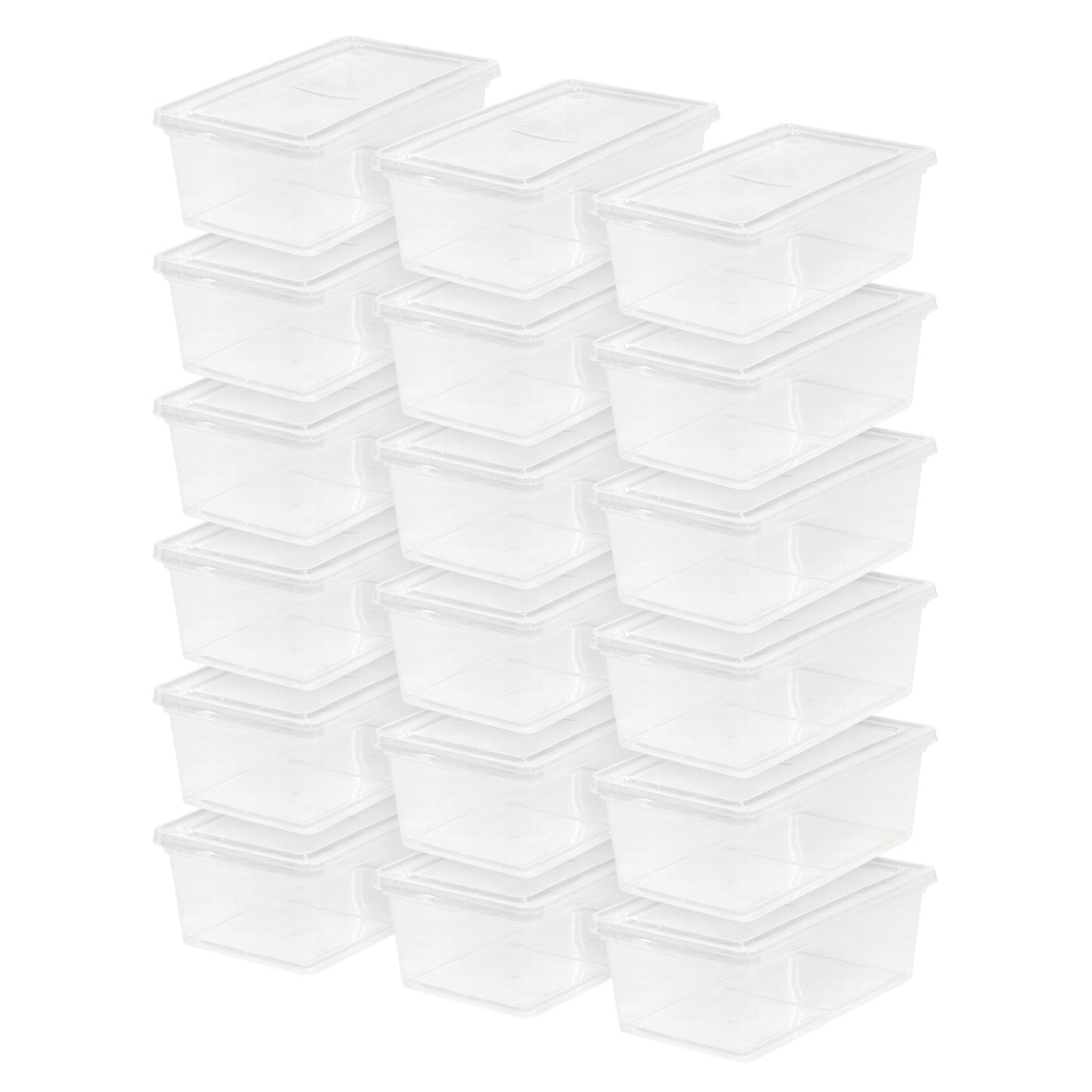 Clear Non-Latching Box - 6 Qt - 18 Count - IRIS USA, Inc.