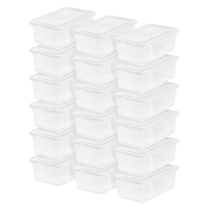 Clear Non-Latching Box - 6 Qt - 18 Count - IRIS USA, Inc.