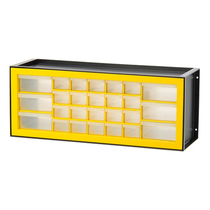 IRIS USA, 26 Drawer Parts Cabinet, Black/Yellow - IRIS USA, Inc.