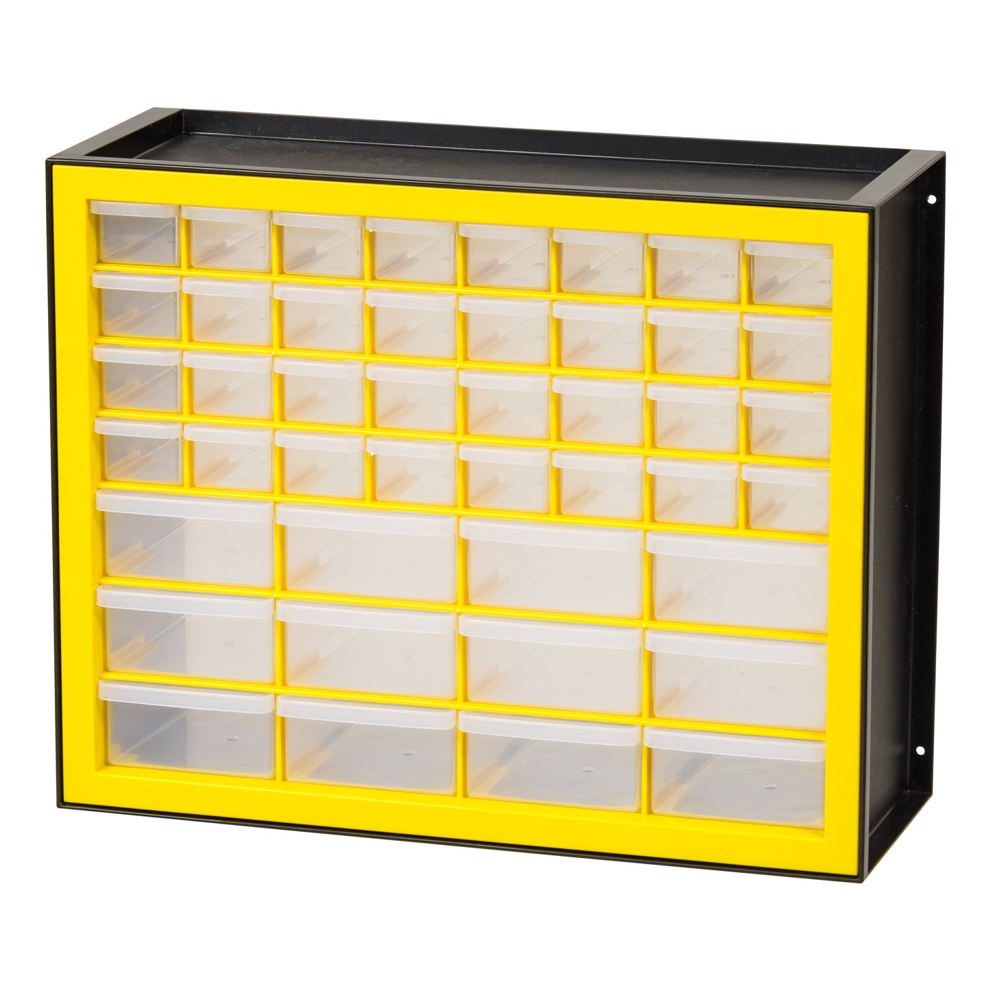 IRIS USA, 44 Drawer Parts Cabinet, Black/Yellow - IRIS USA, Inc.