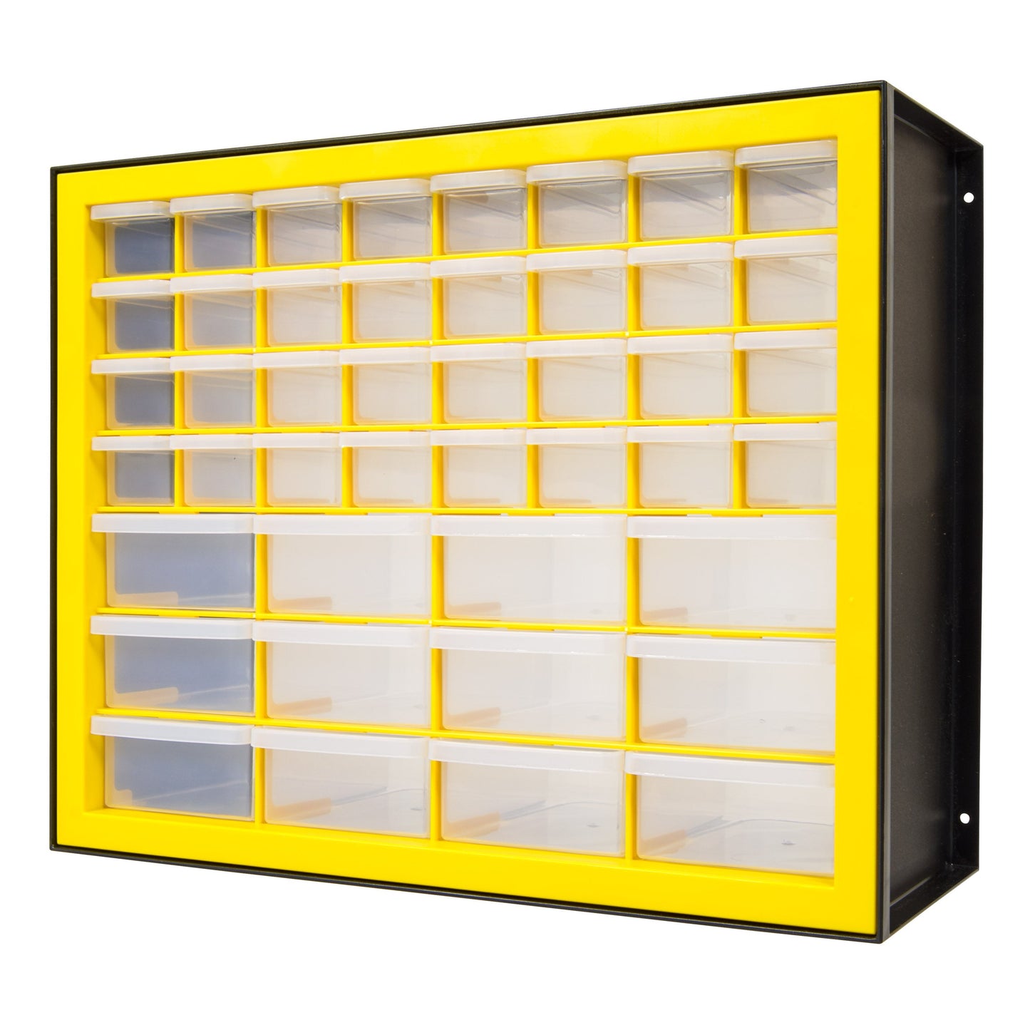 IRIS USA, 44 Drawer Parts Cabinet, Black/Yellow - IRIS USA, Inc.