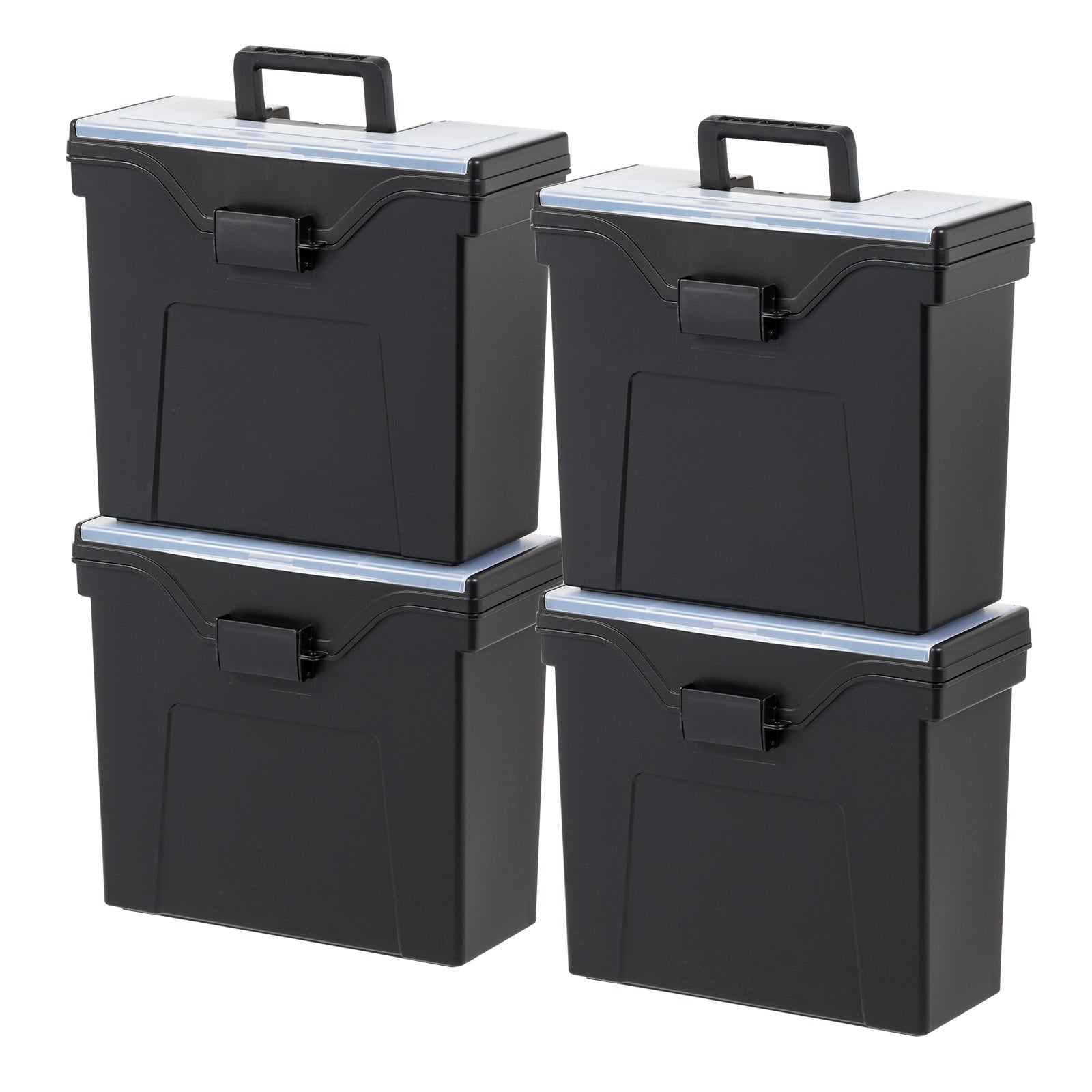 Letter/Legal File Tote Box with Handle 4 Pack – IRIS USA North America