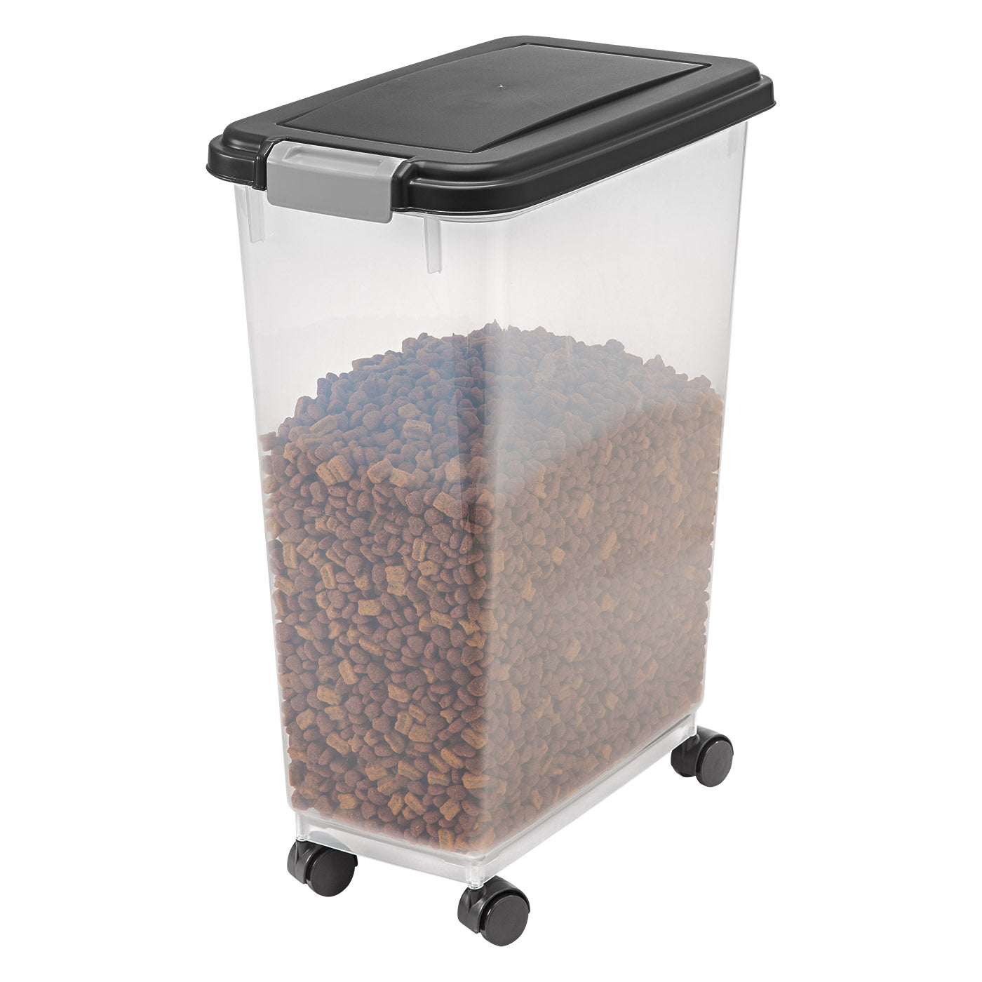 47 Quart WeatherPro Airtight Pet Food Container Black Lid IRIS USA North America